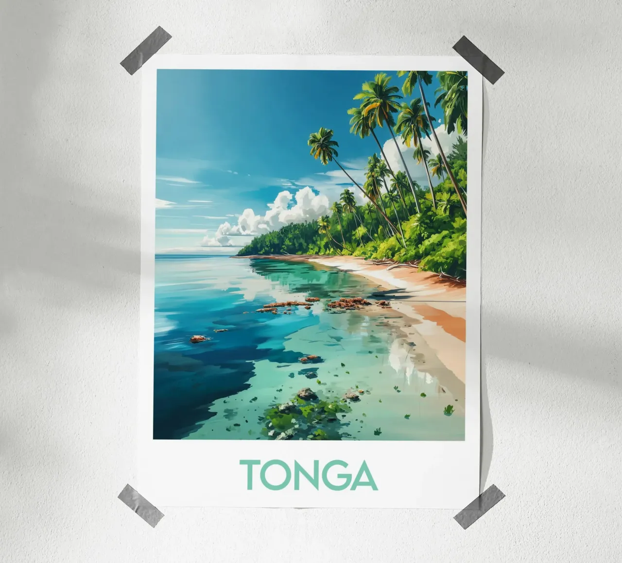 Affiche Tonga carta hahnemühle da Frame the World