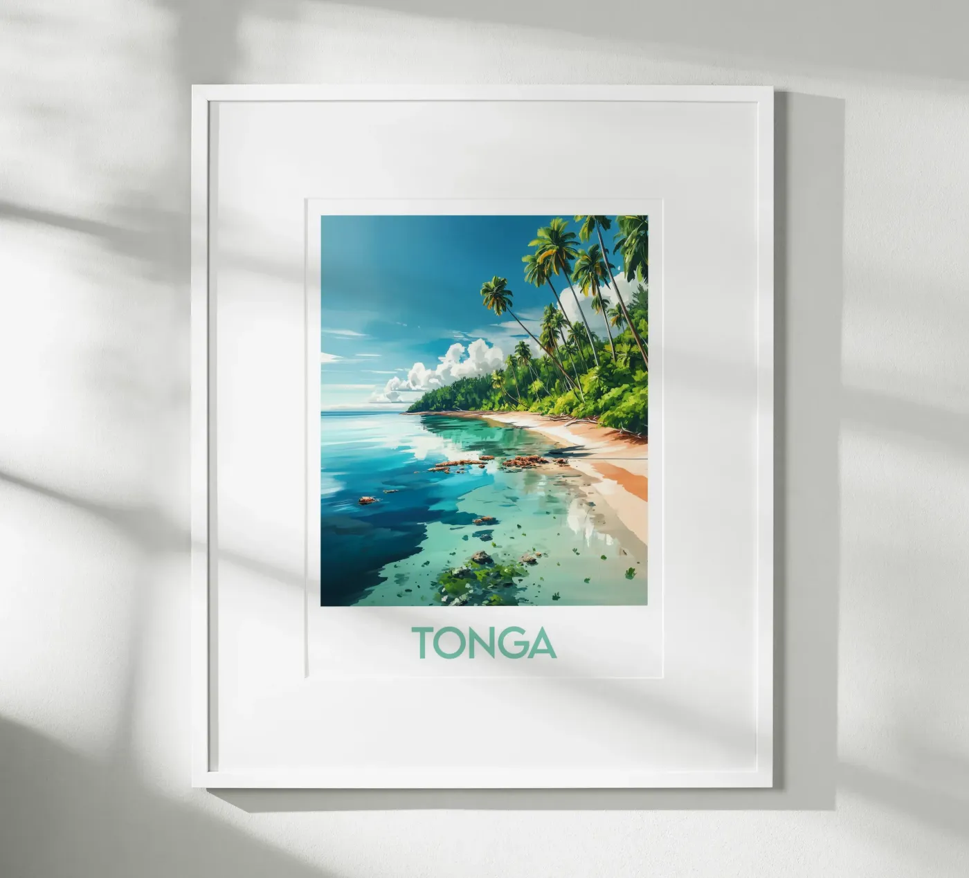 Affiche Tonga Poster von Frame the World