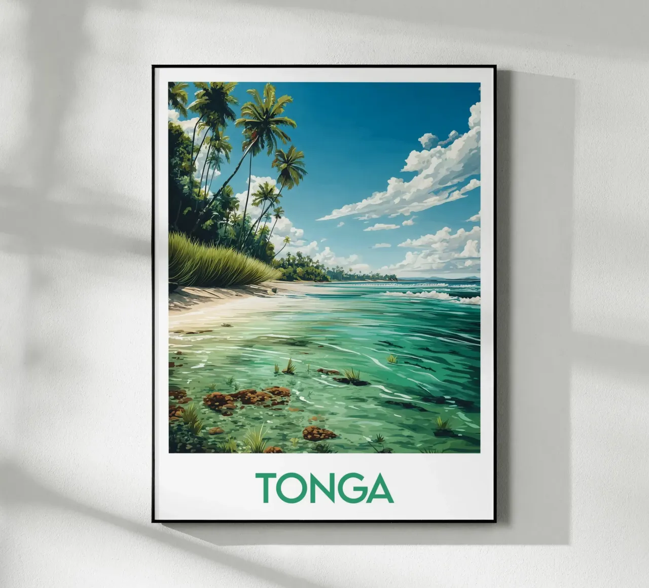 Affiche Tonga plexiglass da Frame the World