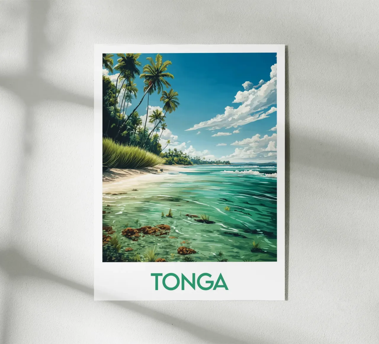 Affiche Tonga plexiglass da Frame the World