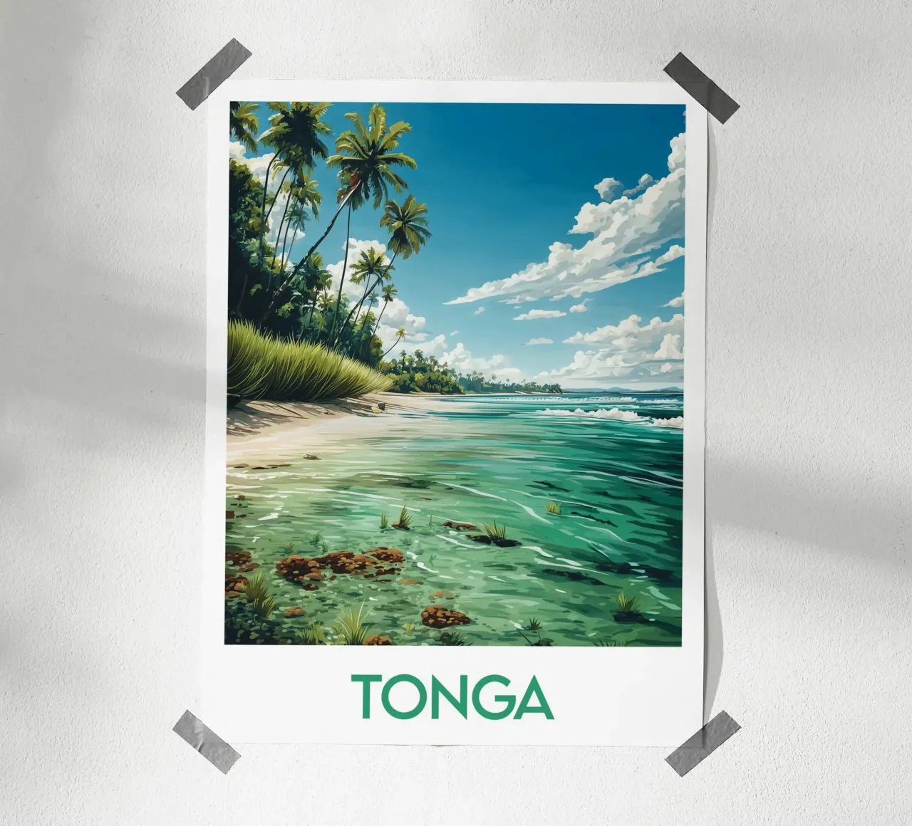 Affiche Tonga carta hahnemühle da Frame the World