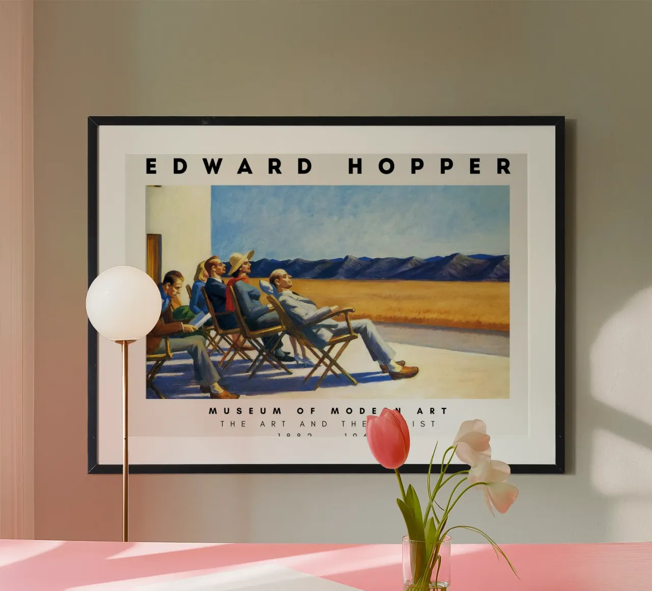 Edward Hopper Mensen in de zon - Amerikaans realisme Print poster van NorwesClub