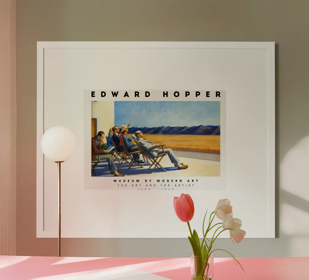 Edward Hopper Mensen in de zon - Amerikaans realisme Print poster van NorwesClub