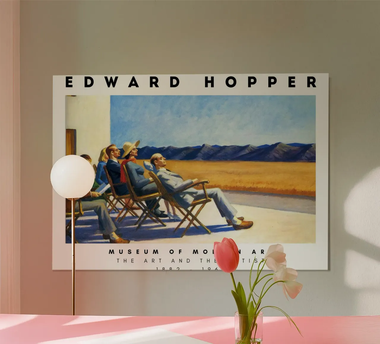 Edward Hopper Mensen in de zon - Amerikaans realisme Print poster van NorwesClub