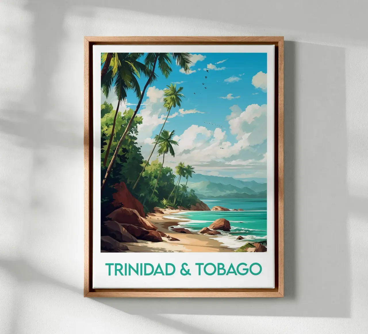 Affiche Trinidad e Tobago tela da Frame the World