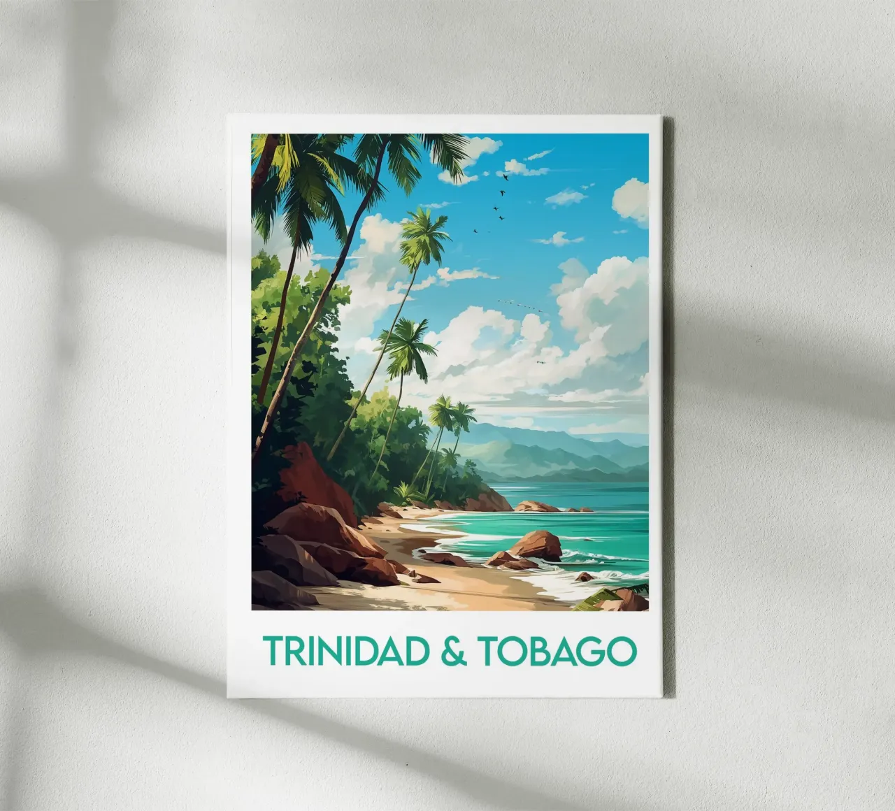 Affiche Trinidad e Tobago tela da Frame the World