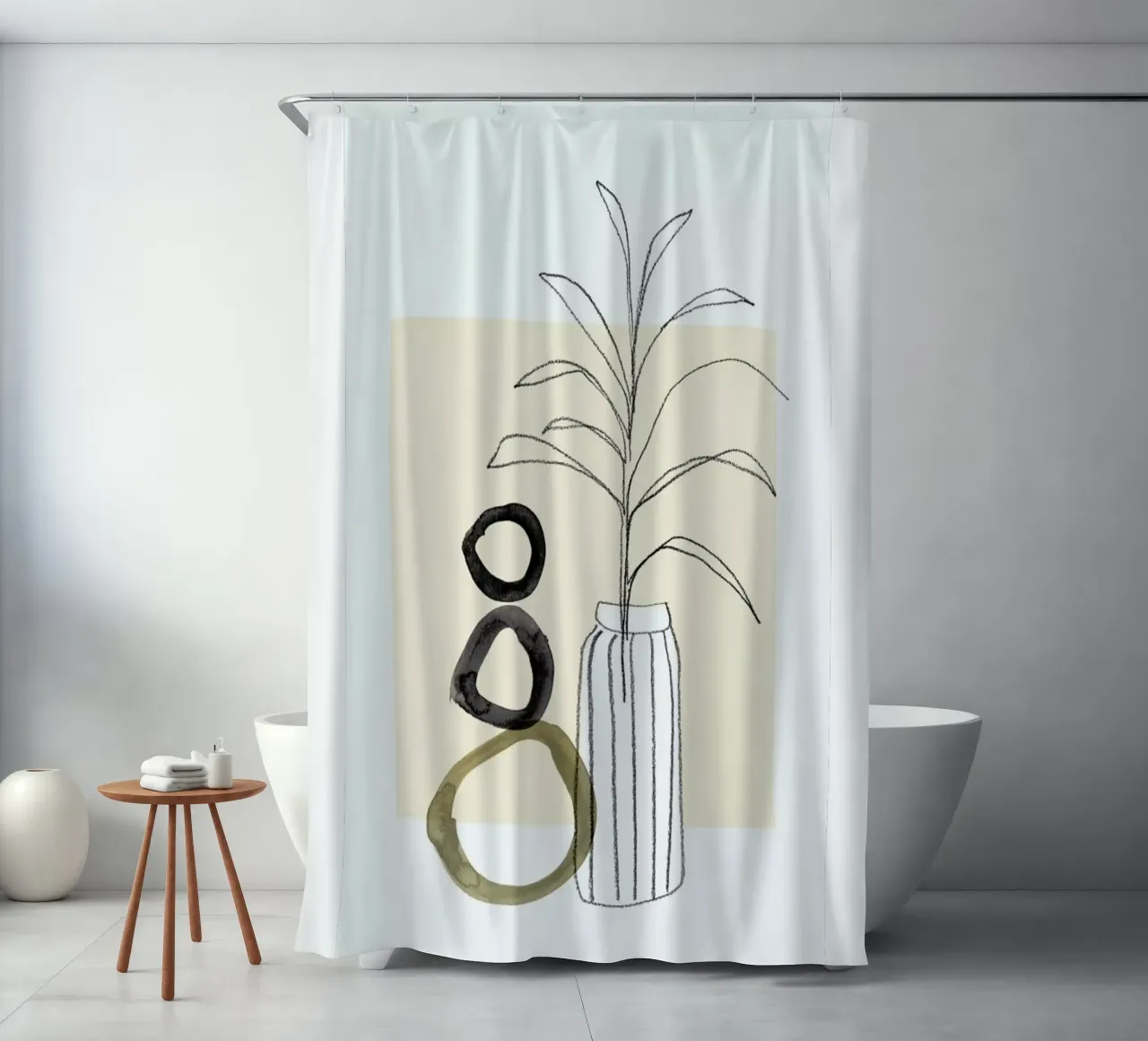 Plants and Vases, No. 10 tenda da doccia da Farina Kuklinski