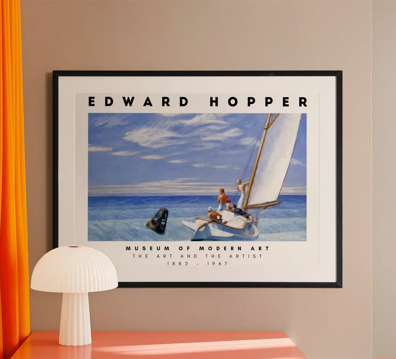 Edward Hopper Deining van de grond - Amerikaans realisme Print poster van NorwesClub