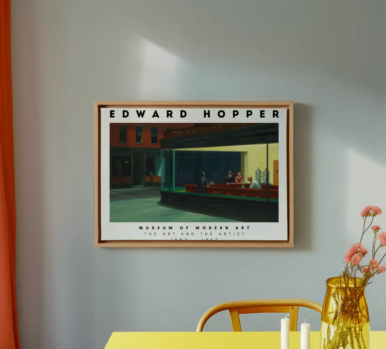 Edward Hopper Vuurtorens - Amerikaans realisme canvas met Baklijst van NorwesClub