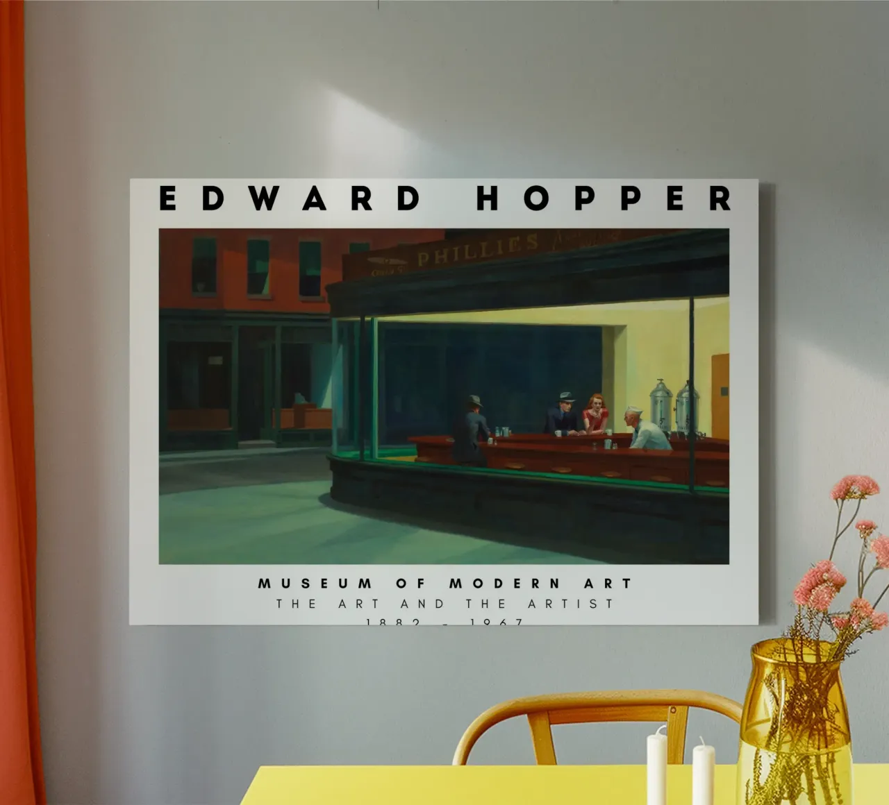 Edward Hopper Vuurtorens - Amerikaans realisme canvas met Baklijst van NorwesClub