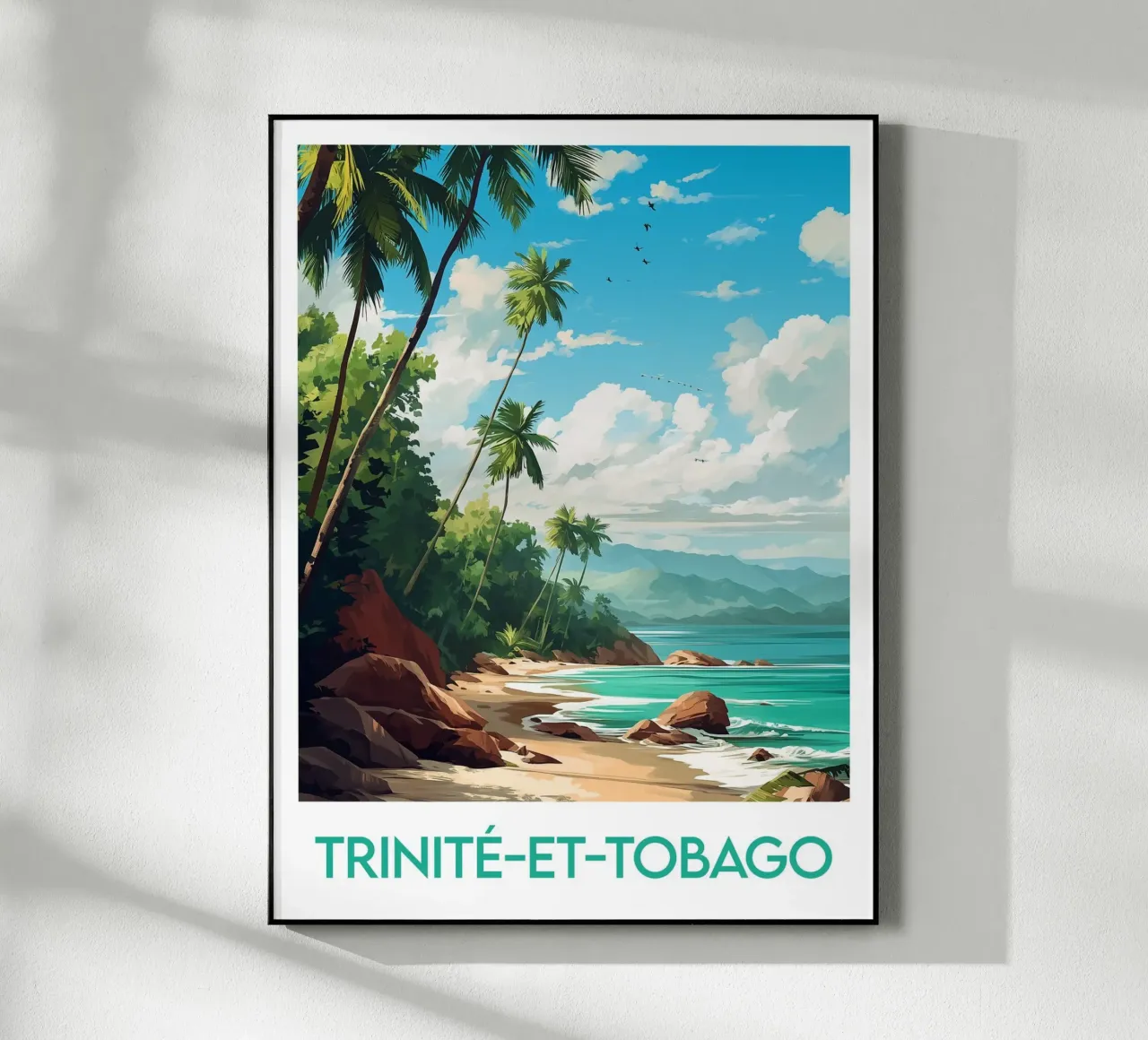 Poster di Trinidad e Tobago plexiglass da Frame the World