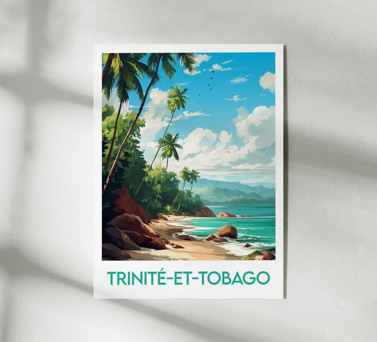 Poster di Trinidad e Tobago plexiglass da Frame the World