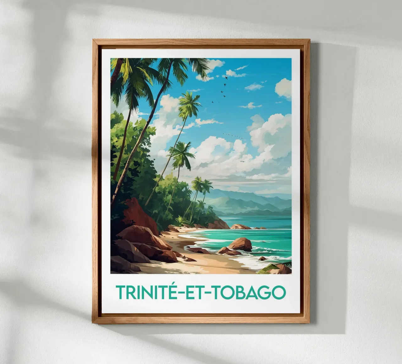 Poster di Trinidad e Tobago alluminio dibond da Frame the World