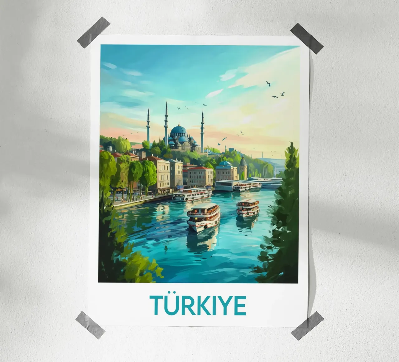 Affiche Turchia poster con telaio in plastica da Frame the World