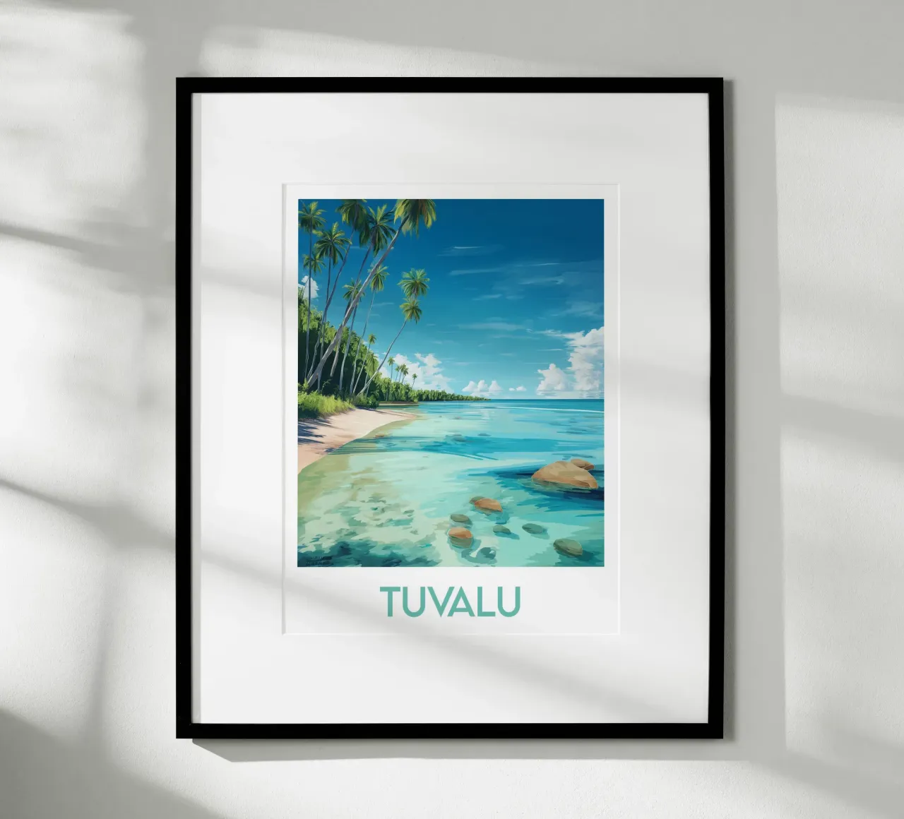 Affiche Tuvalu carta hahnemühle da Frame the World