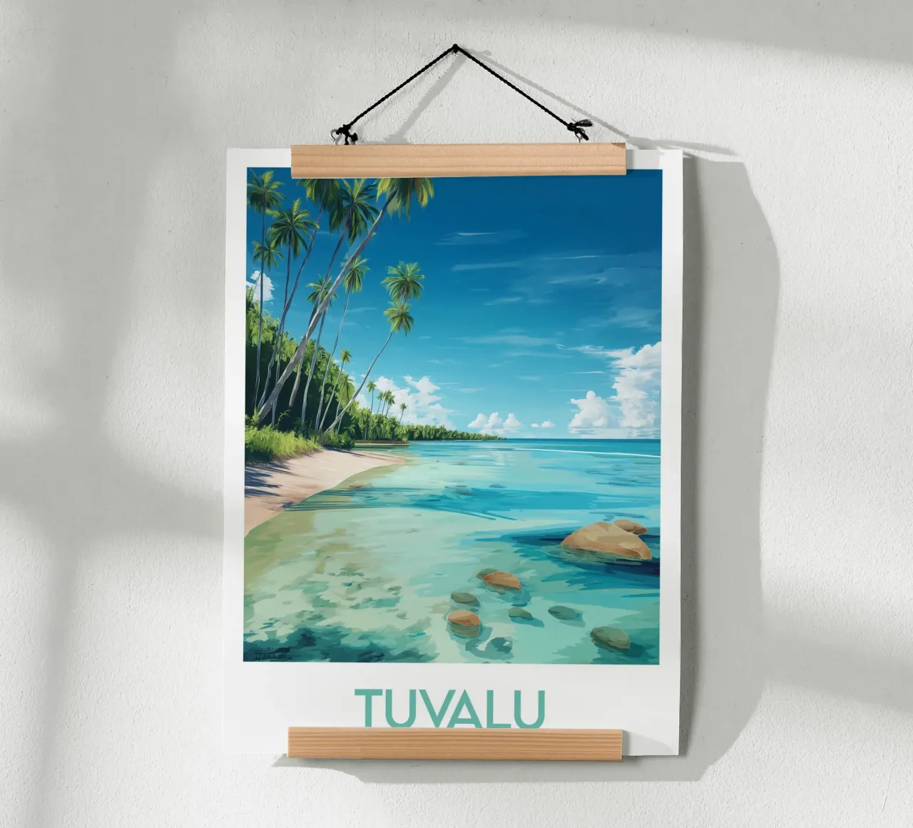 Affiche Tuvalu carta hahnemühle da Frame the World