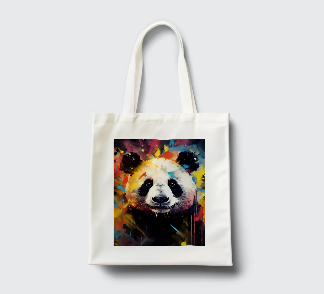 Panda Pop Art tote bag by Mateo