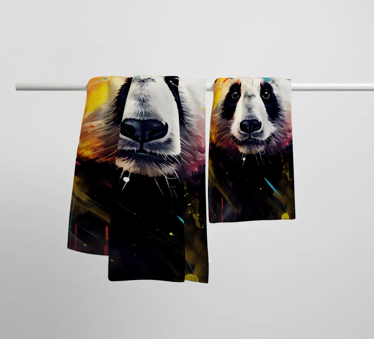 Panda Pop Art asciugamano da bagno da Mateo