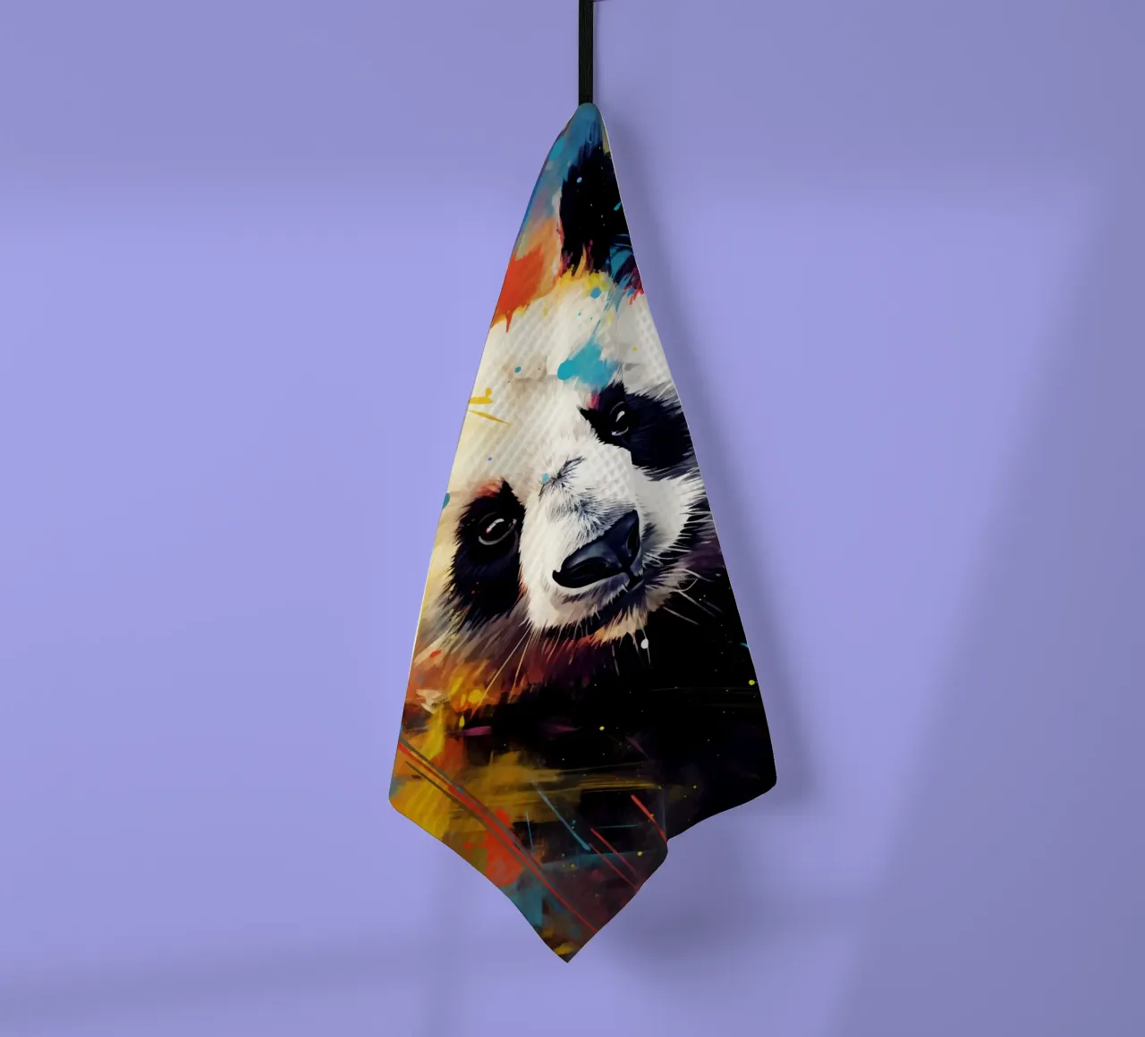 Panda Pop Art tea towel by Mateo