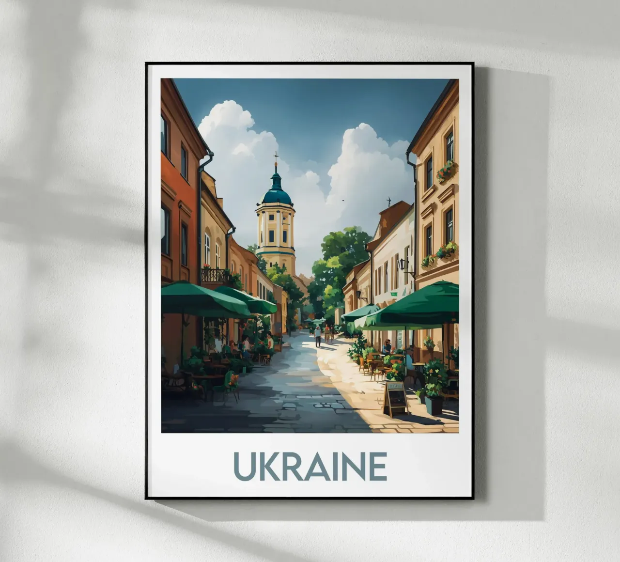 Affiche Ucraina plexiglass da Frame the World
