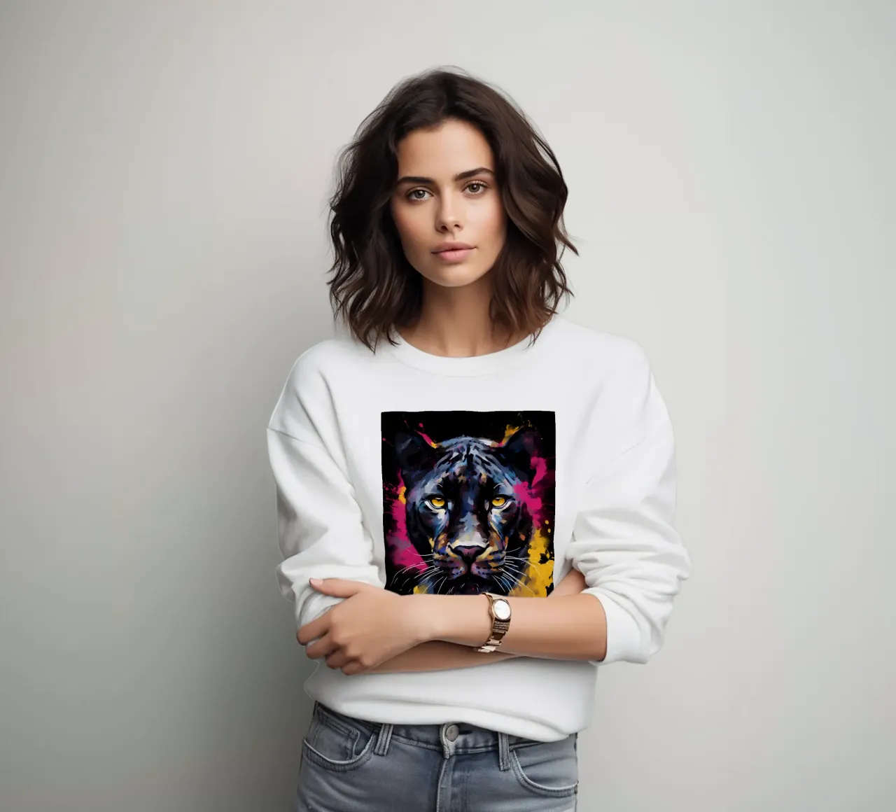 Panther Abstract felpa da Mateo