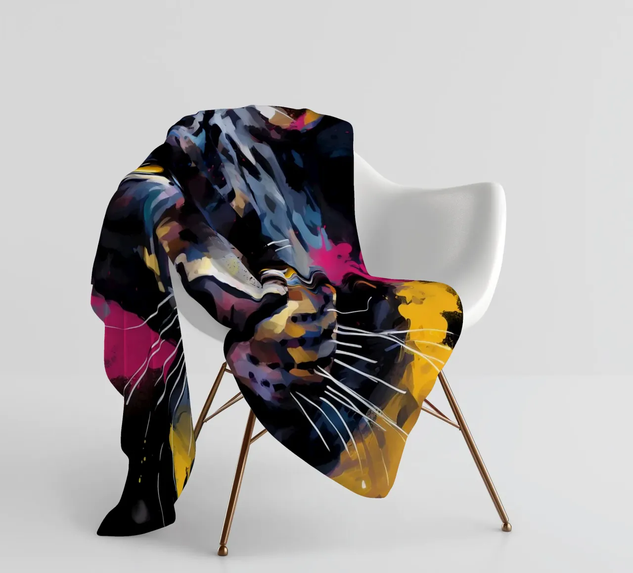 Panther Abstract coperta in pile da Mateo