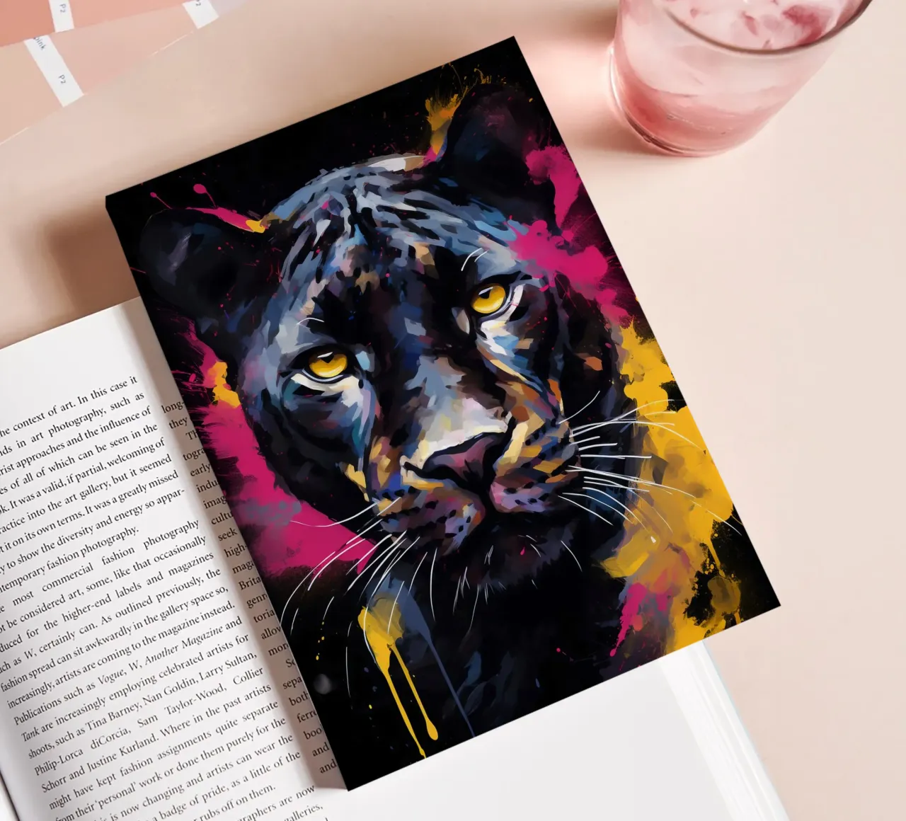Panther Abstract notebook by Mateo