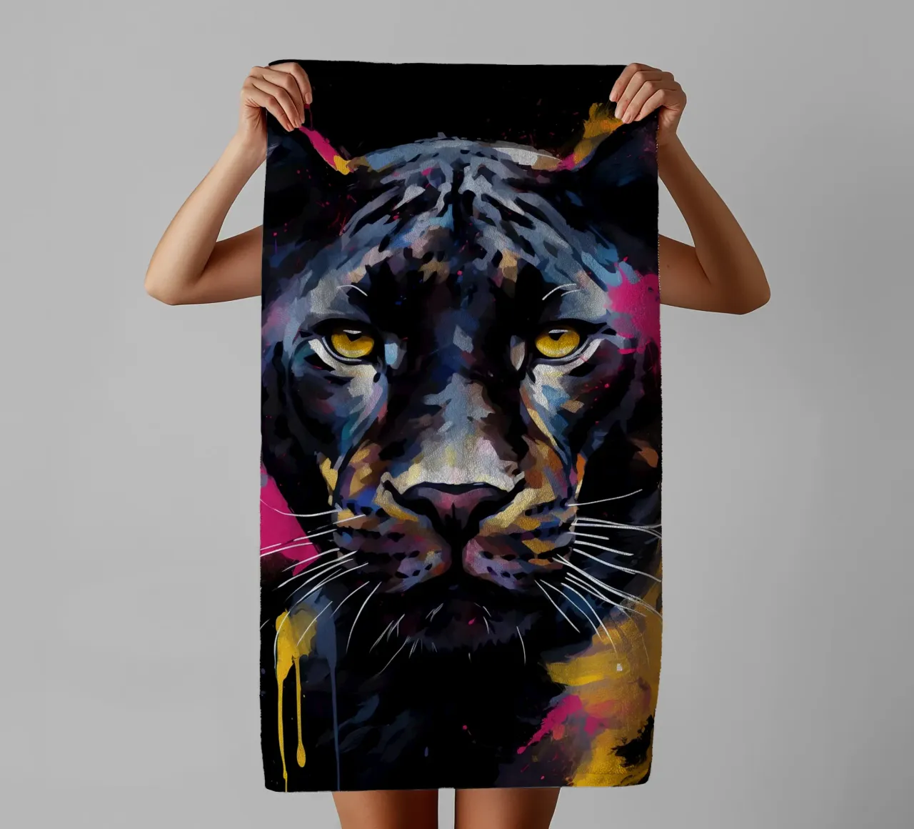 Panther Abstract asciugamano da bagno da Mateo