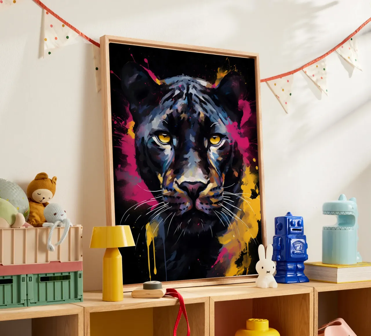 Panther Abstract tela da Mateo