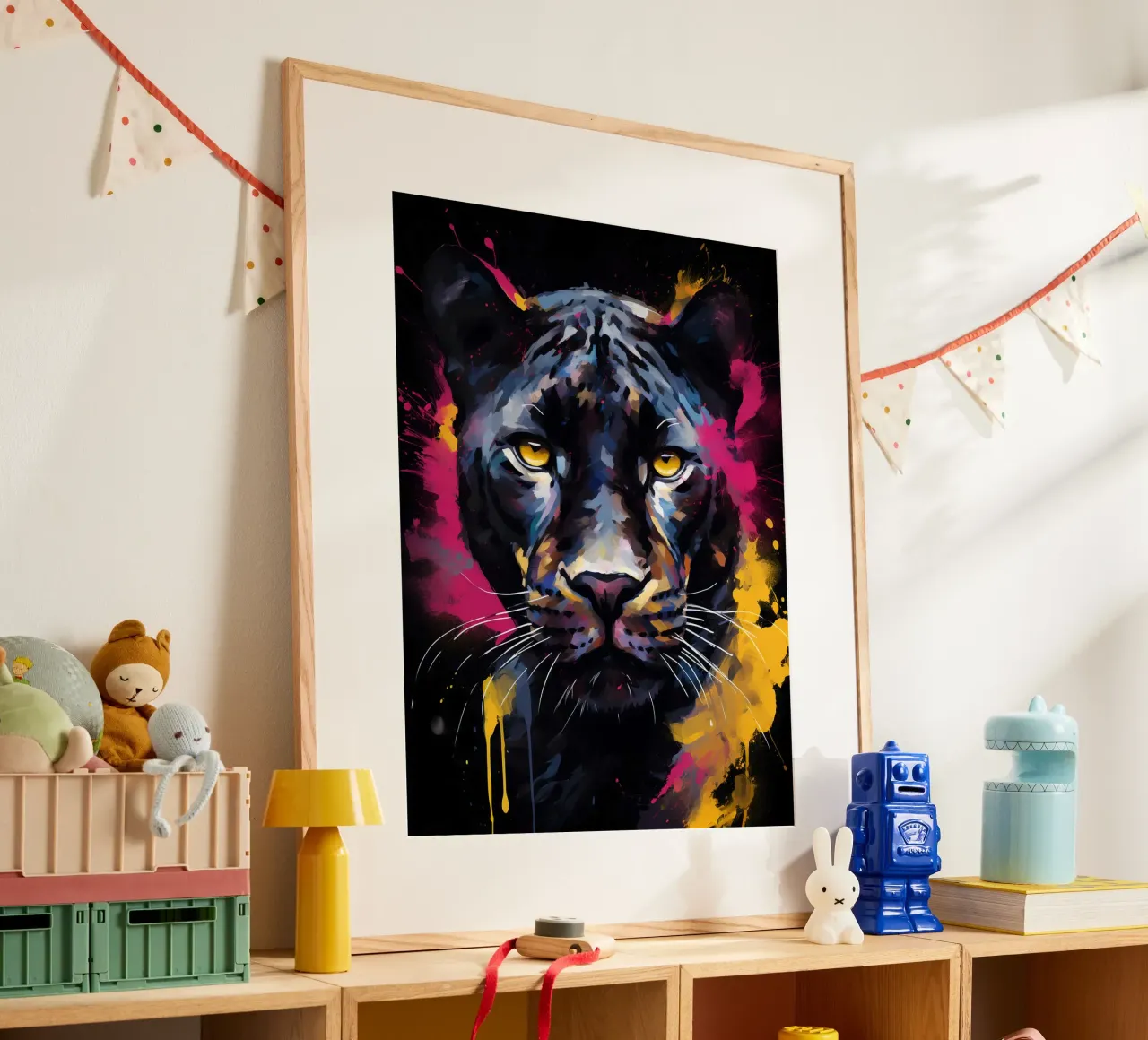 Panther Abstract carta hahnemühle da Mateo