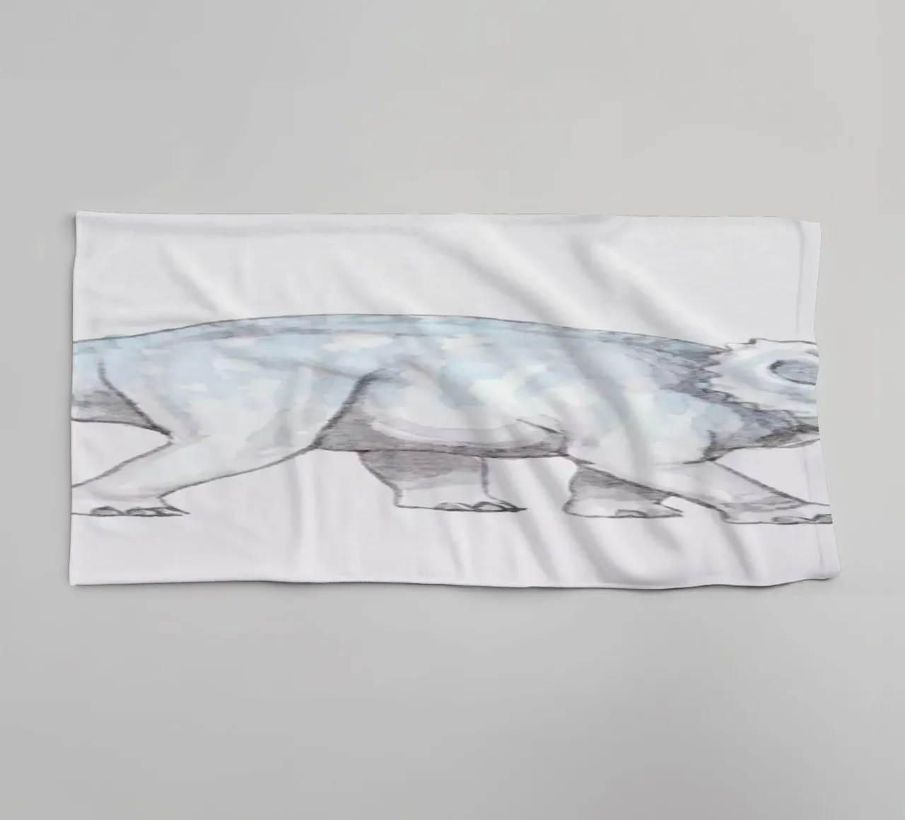 Pastel Triceratops asciugamano da bagno da Flora & Fauna