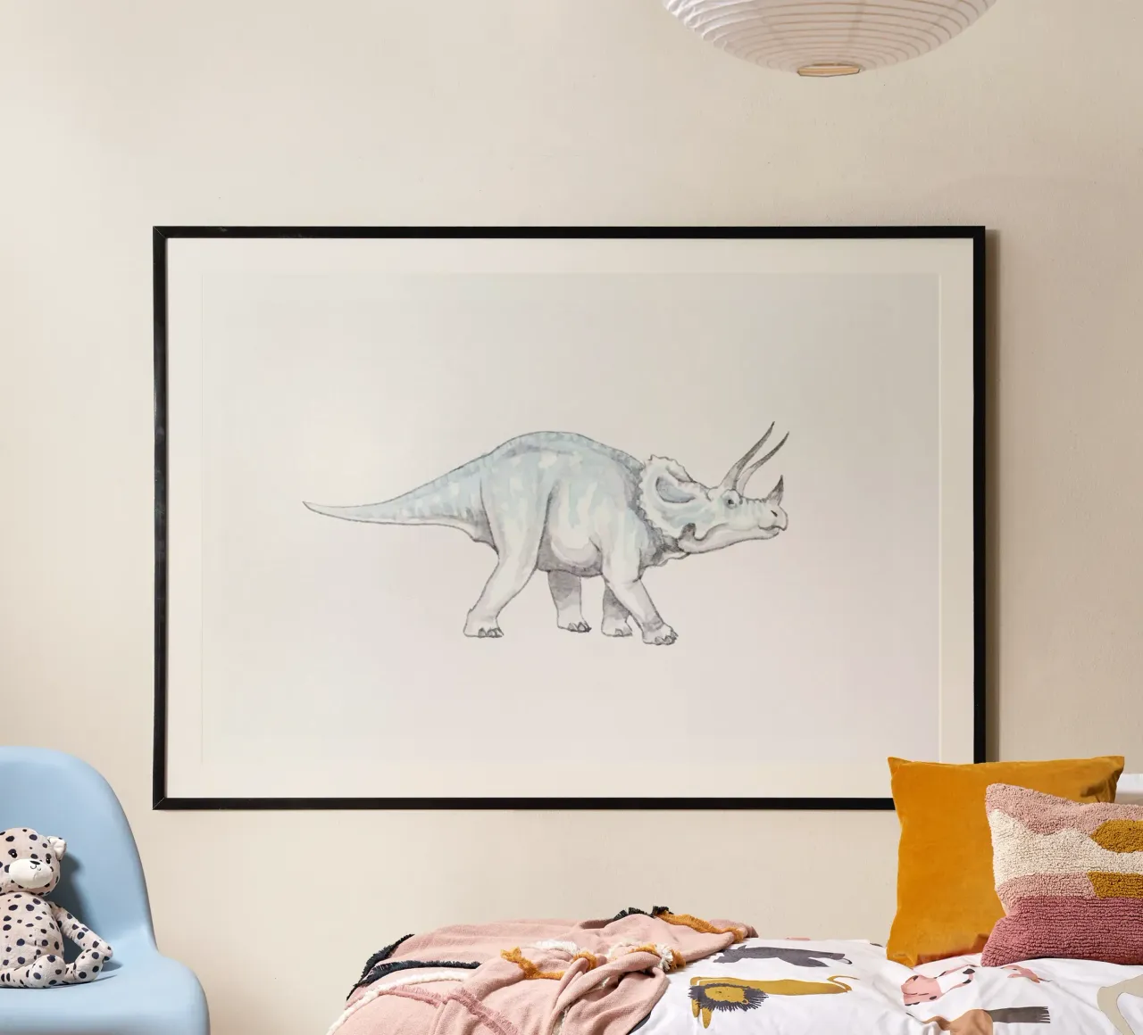 Pastel Triceratops hahnemühle by Flora & Fauna