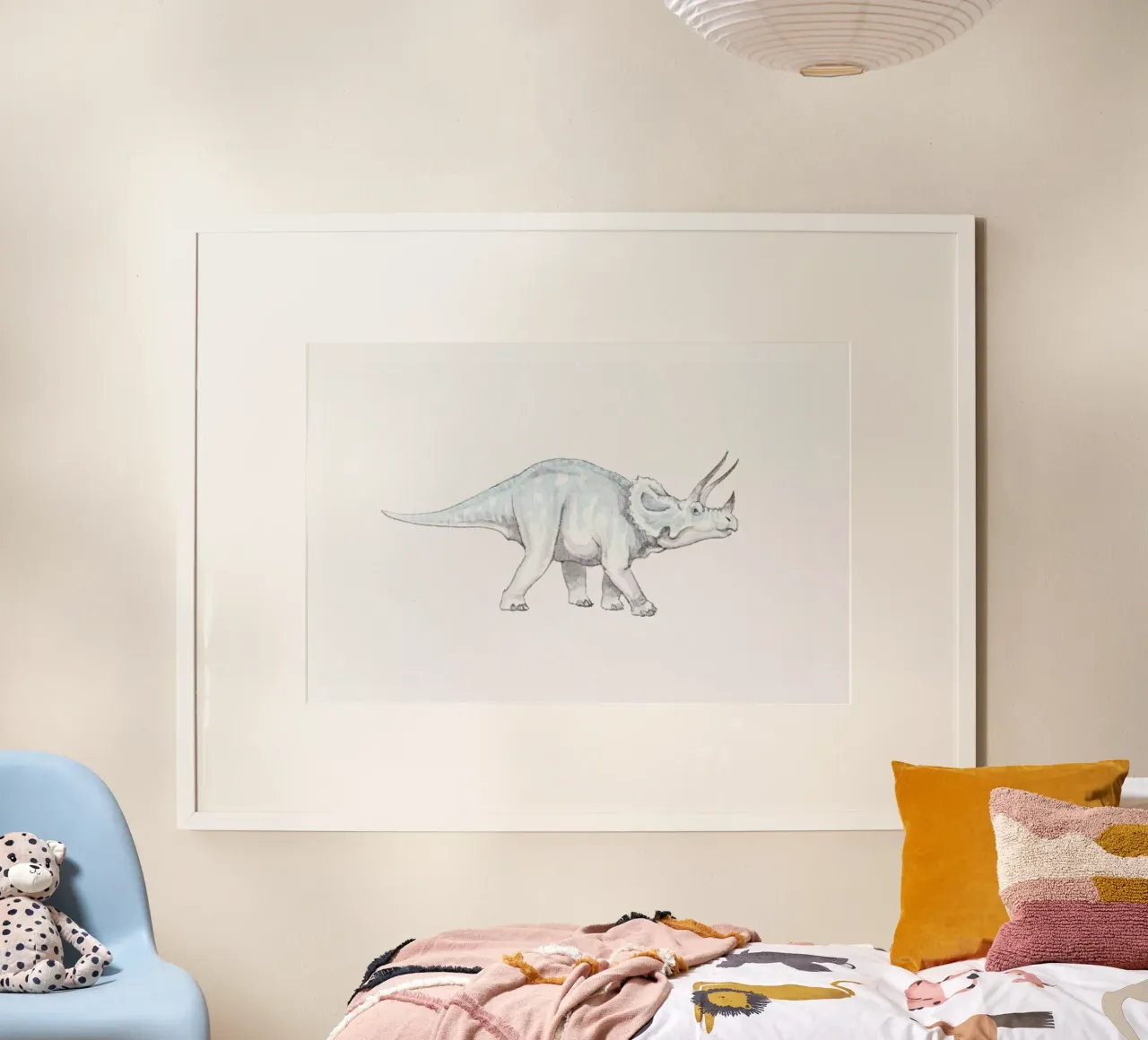 Pastel Triceratops hahnemühle by Flora & Fauna