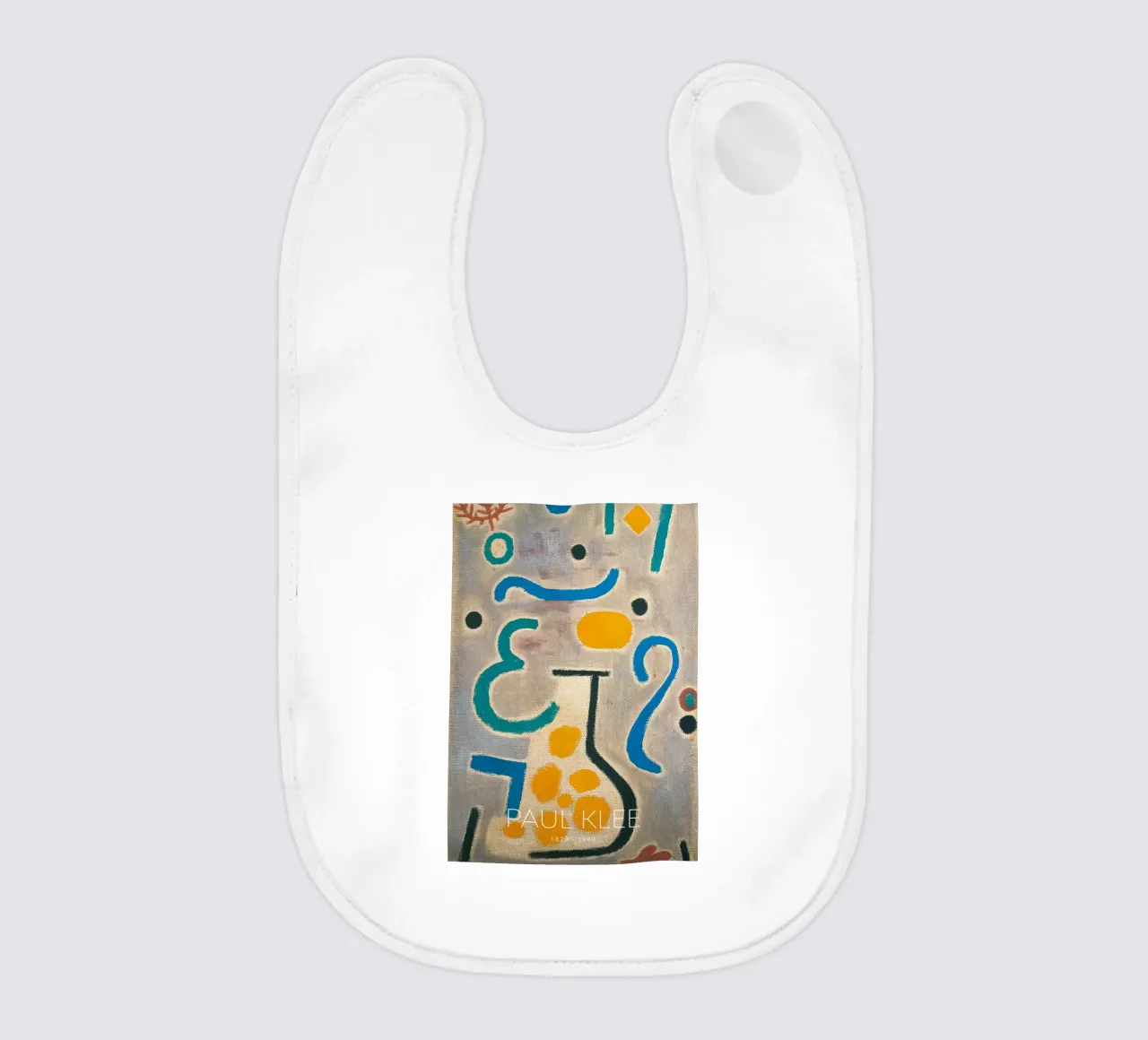 Paul Klee The Vase - Abstract Bauhaus Art Print Babylätzchen von NorwesClub