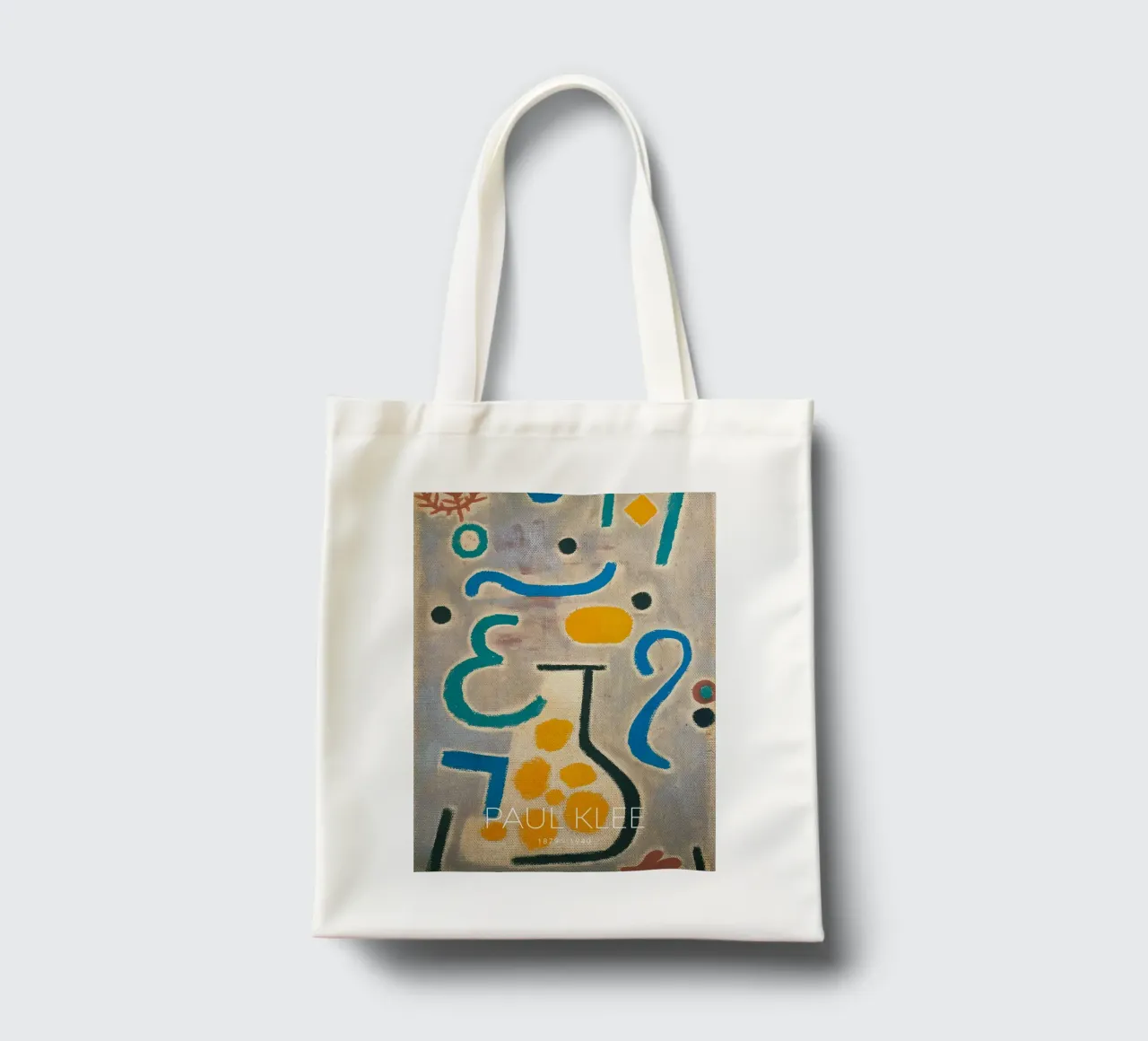Paul Klee The Vase - Abstract Bauhaus Art Print Jutebeutel von NorwesClub