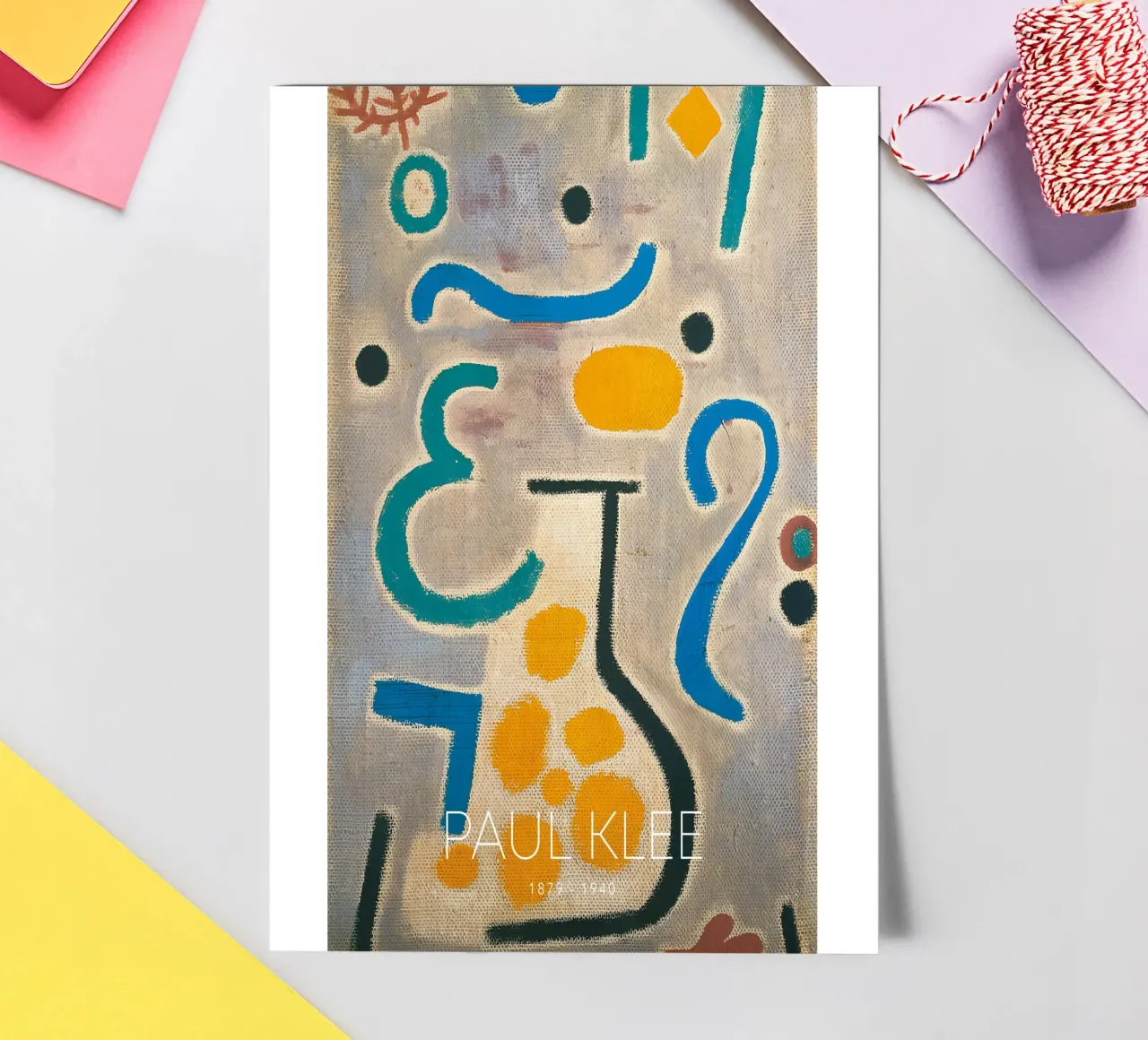 Paul Klee The Vase - Abstract Bauhaus Art Print sticker sheet by NorwesClub