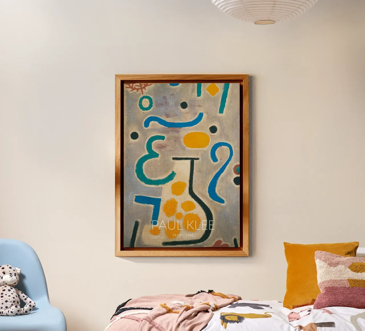Paul Klee The Vase - Abstract Bauhaus Art Print Alu-Dibond von NorwesClub