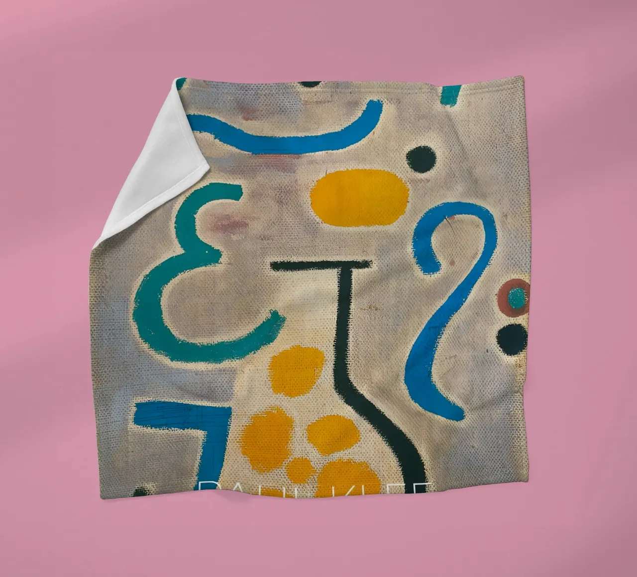 Paul Klee The Vase - Abstract Bauhaus Art Print Fleecedecke von NorwesClub