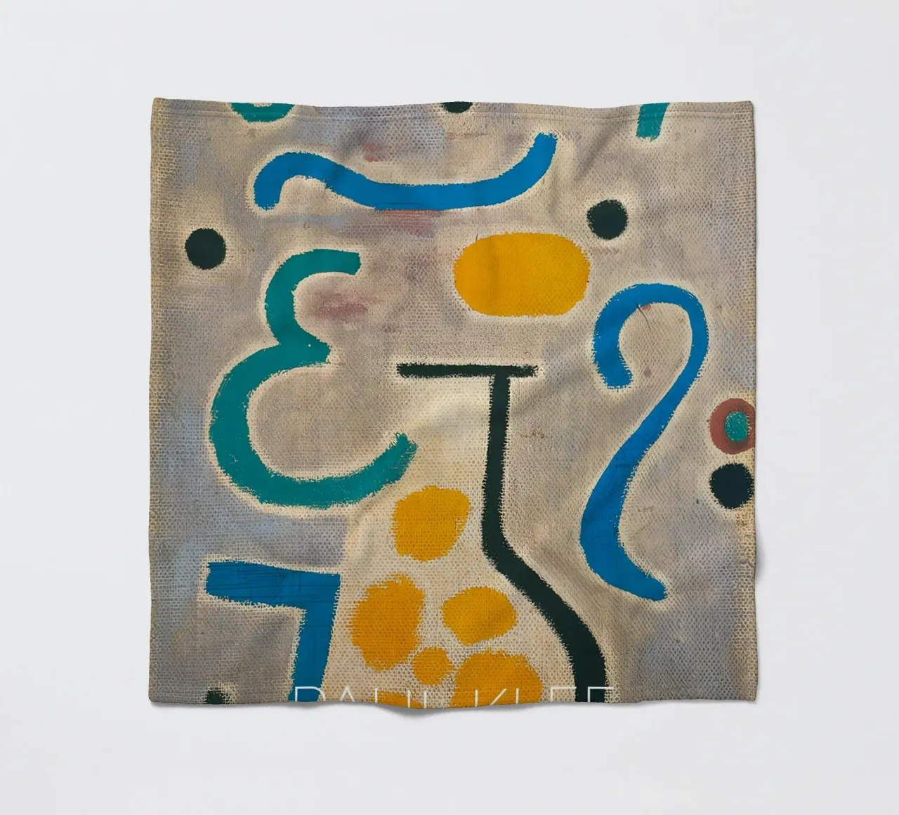Paul Klee The Vase - Abstract Bauhaus Art Print Fleecedecke von NorwesClub