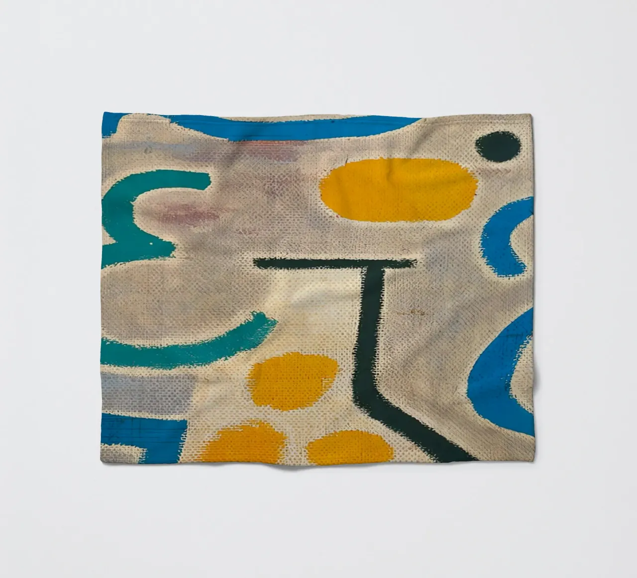 Paul Klee The Vase - Abstract Bauhaus Art Print Fleecedecke von NorwesClub