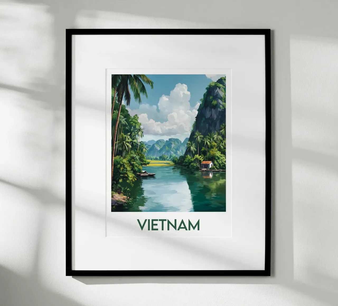 Affiche Vietnam poster con telaio in plastica da Frame the World