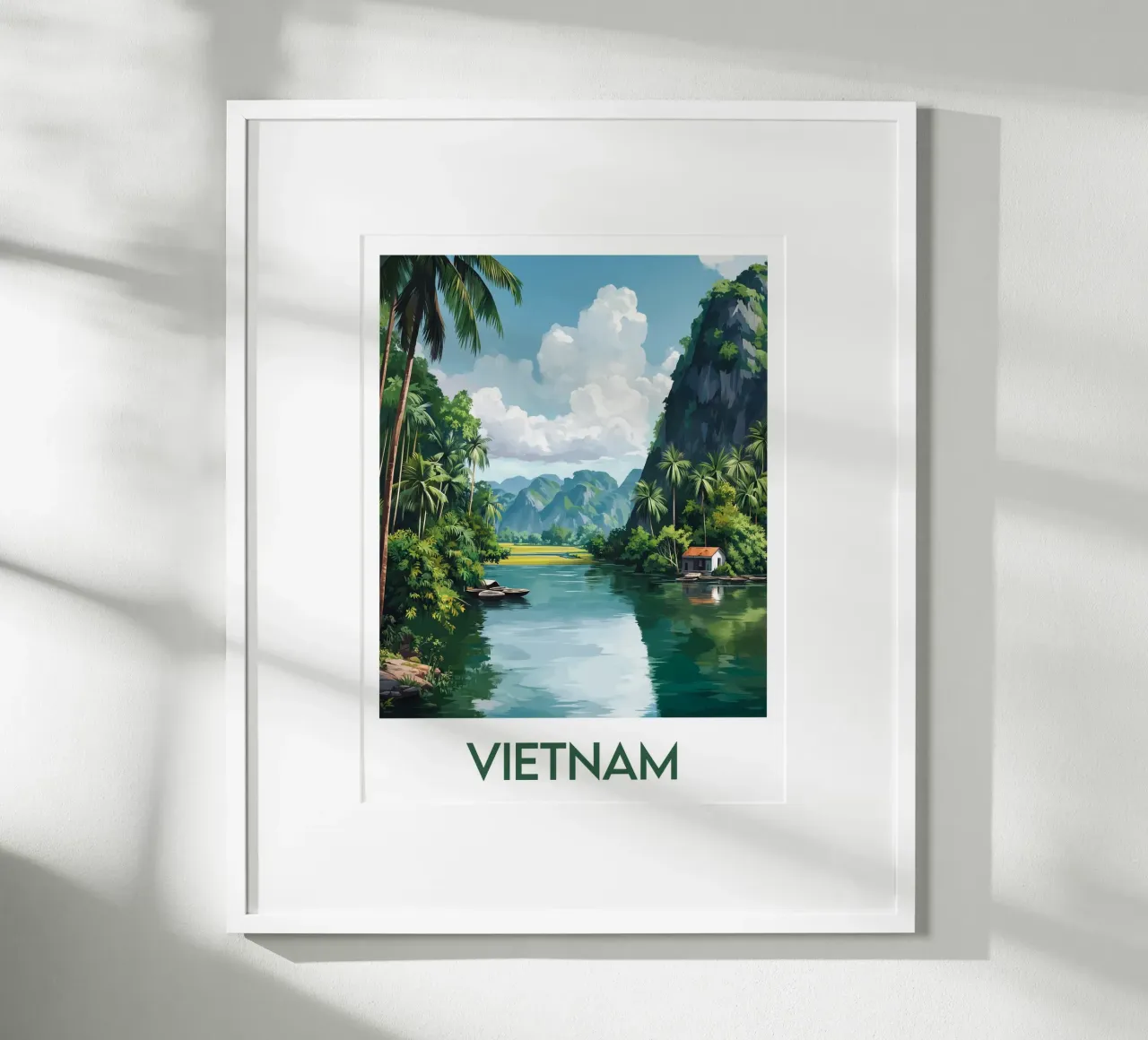 Affiche Vietnam poster con telaio in plastica da Frame the World