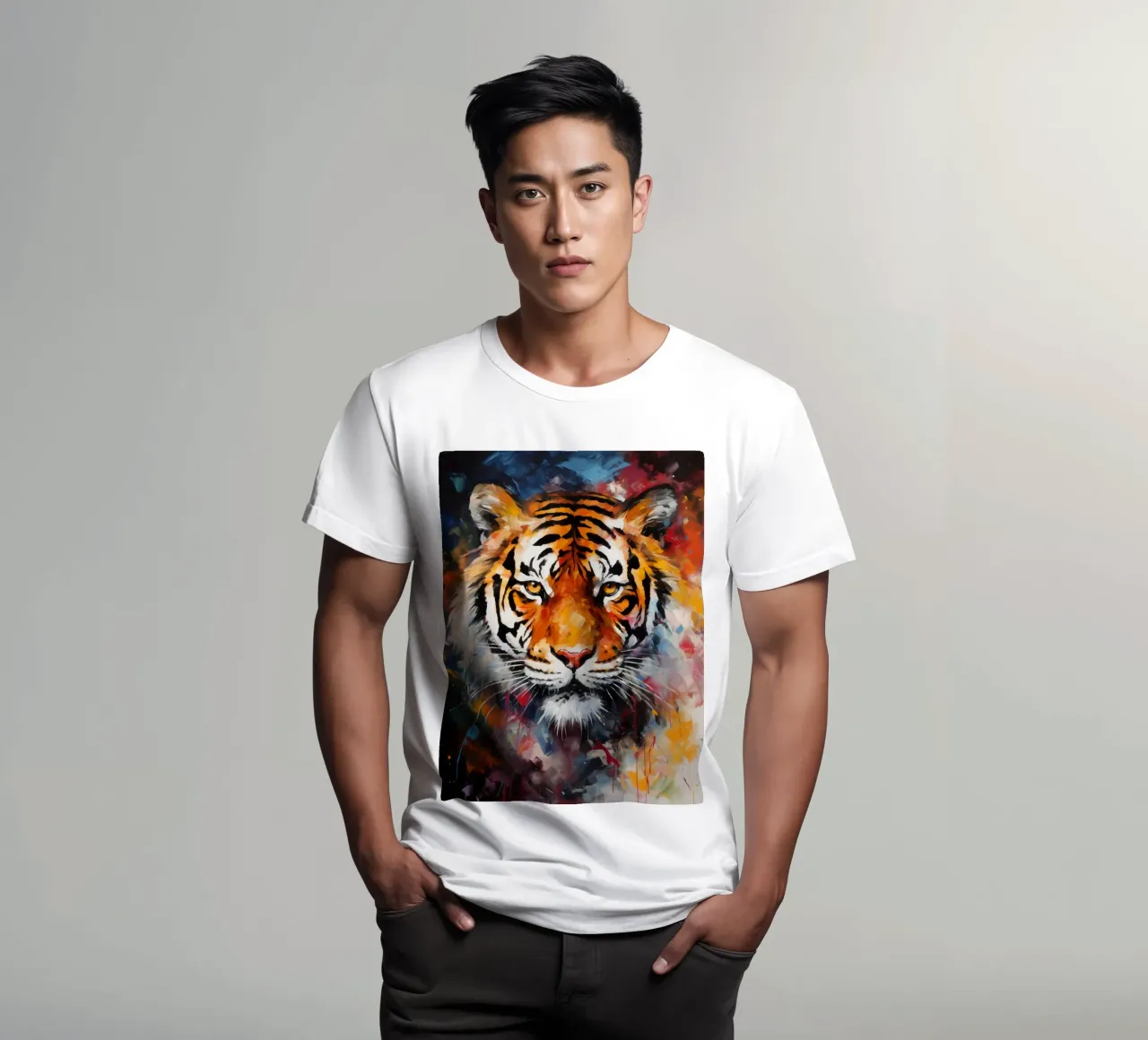 Tiger Abstract t-shirt da Mateo