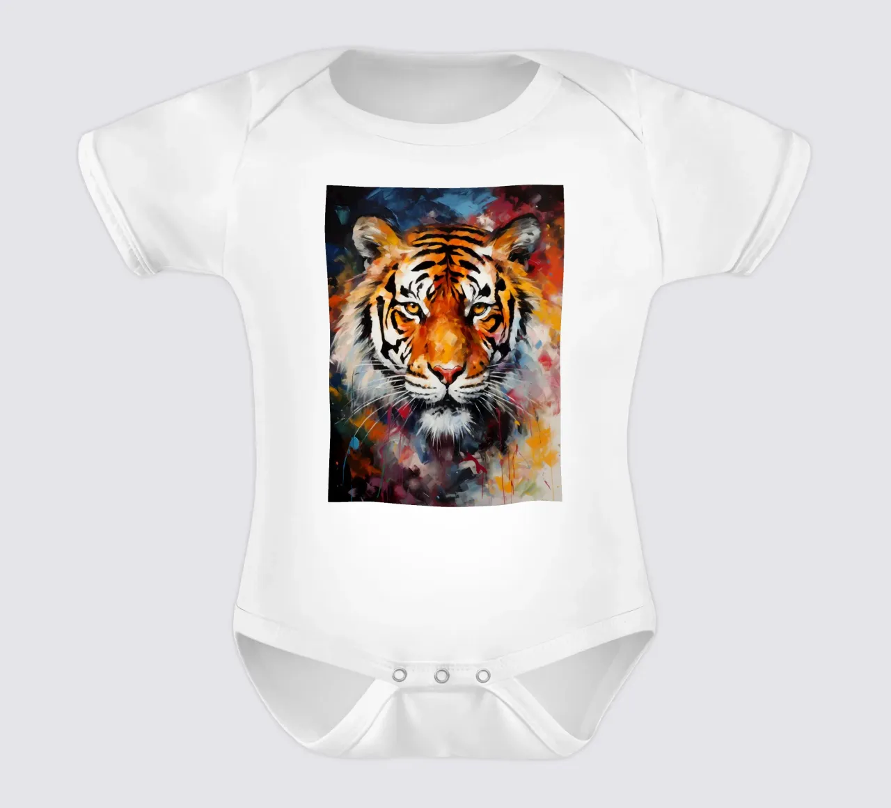 Tiger Abstract body neonato maniche corte da Mateo