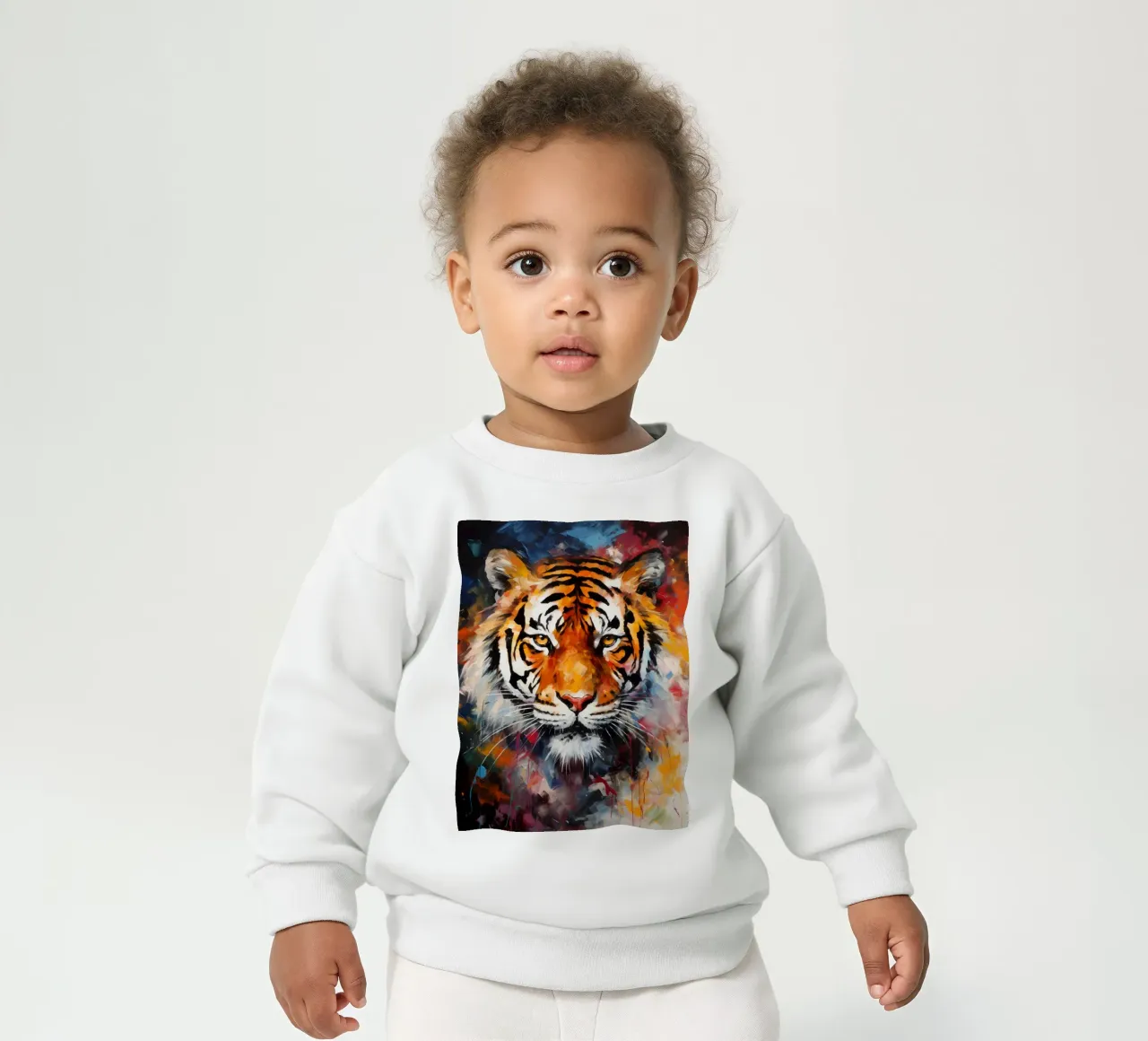 Tiger Abstract felpa neonato da Mateo