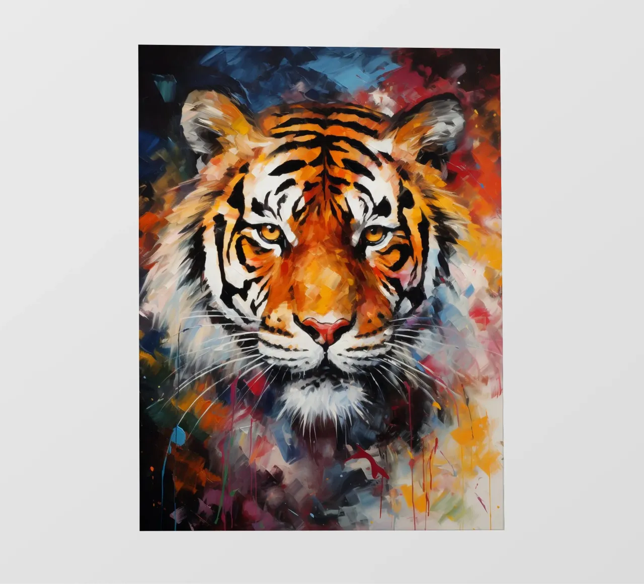 Tiger Abstract telo in pvc da Mateo