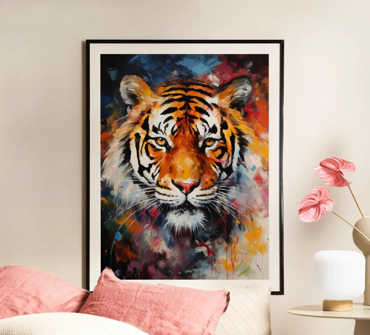 Tiger Abstract poster da Mateo