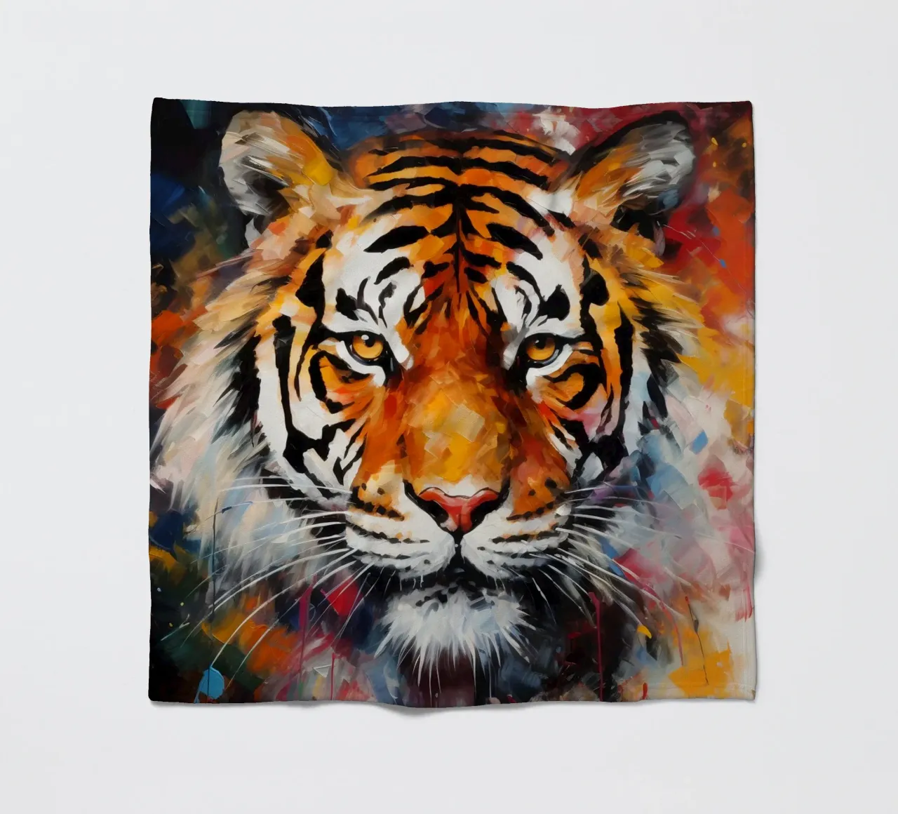 Tiger Abstract coperta in pile da Mateo