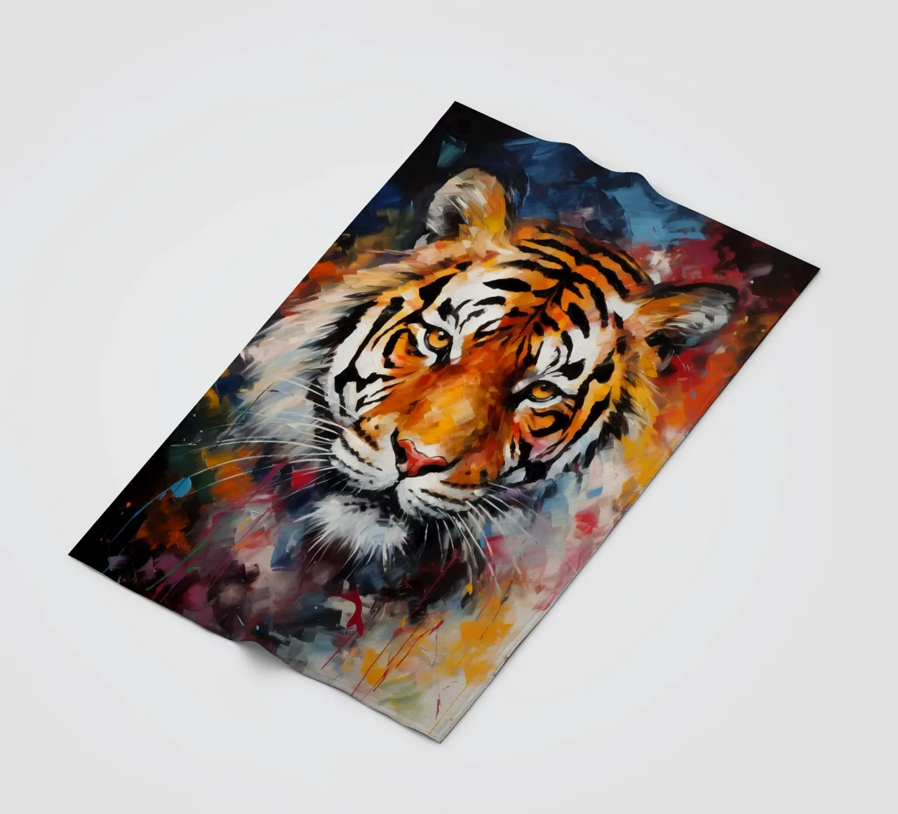 Tiger Abstract coperta in pile da Mateo