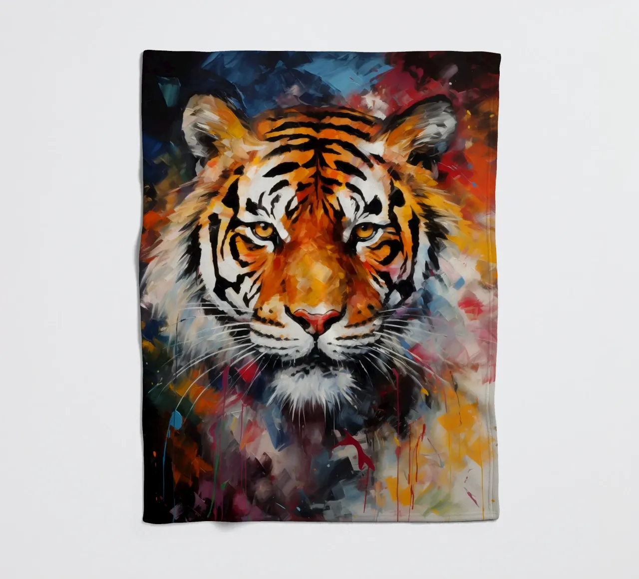 Tiger Abstract coperta in pile da Mateo